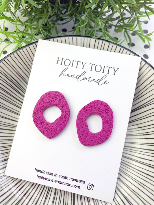 Dinkum Donuts Organic Stud - Magenta